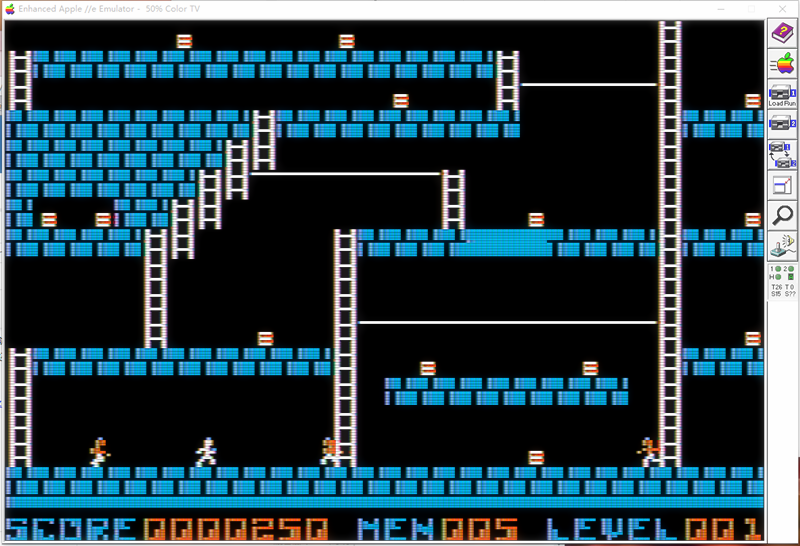 apple ii /e 的一个游戏 Lode Runner 的简单分析。